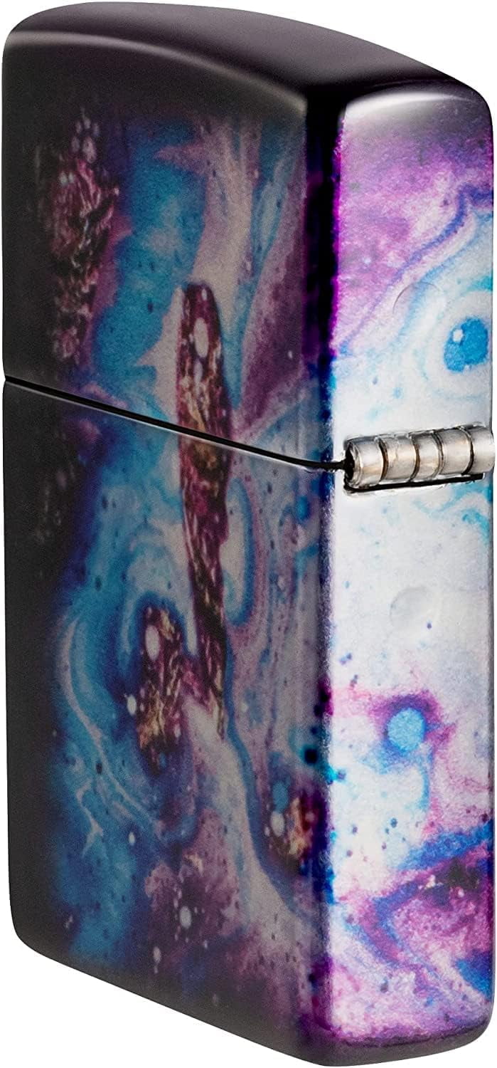 Zippo Lighter - Personalized Message Engraved on Backside Alien UFO Windproof Lighter (Universe Astro Design 48547)