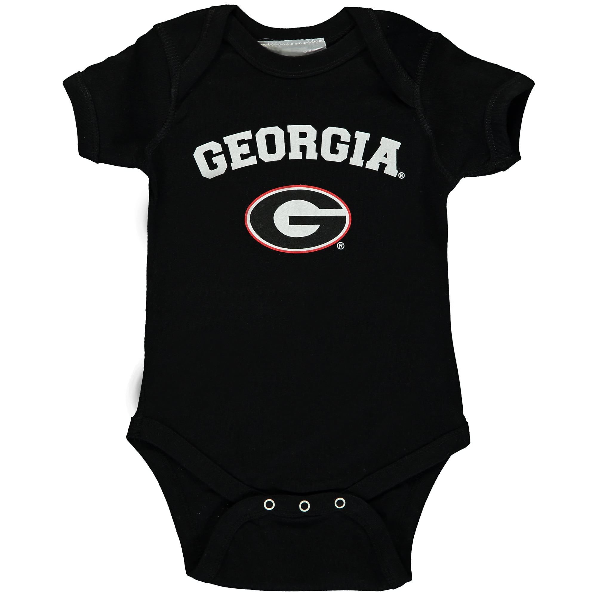 Infant Black Bulldogs Arch & Logo Bodysuit