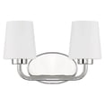 thumbnail image 2 of 2 Light Vanity Light-Transitional Style with Modern and Mid-Century Modern Inspirations-9 inches Tall By 15 inches Wide-Polished Nickel Finish Bailey, 2 of 5
