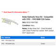 thumbnail image 2 of Brake Hydraulic Hose Kit - Compatible with 1992 - 1995 BMW 325i Sedan 1993 1994, 2 of 2
