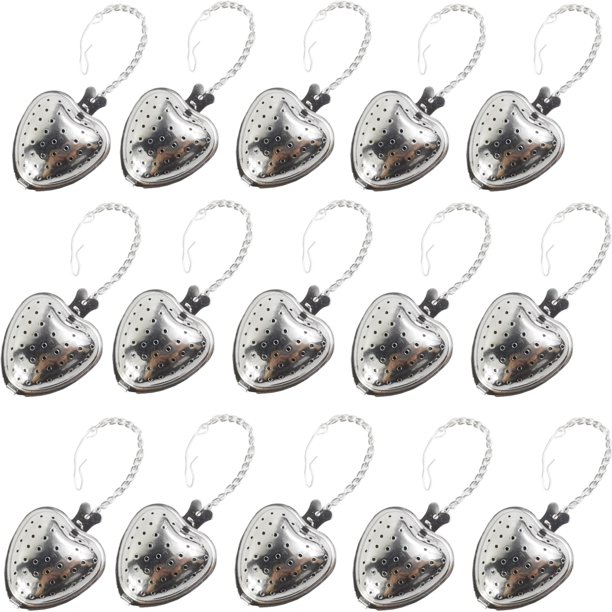 RONYOUNG 15PCS Stainless Steel Tea Ball Mesh Tea Infuser Strainers