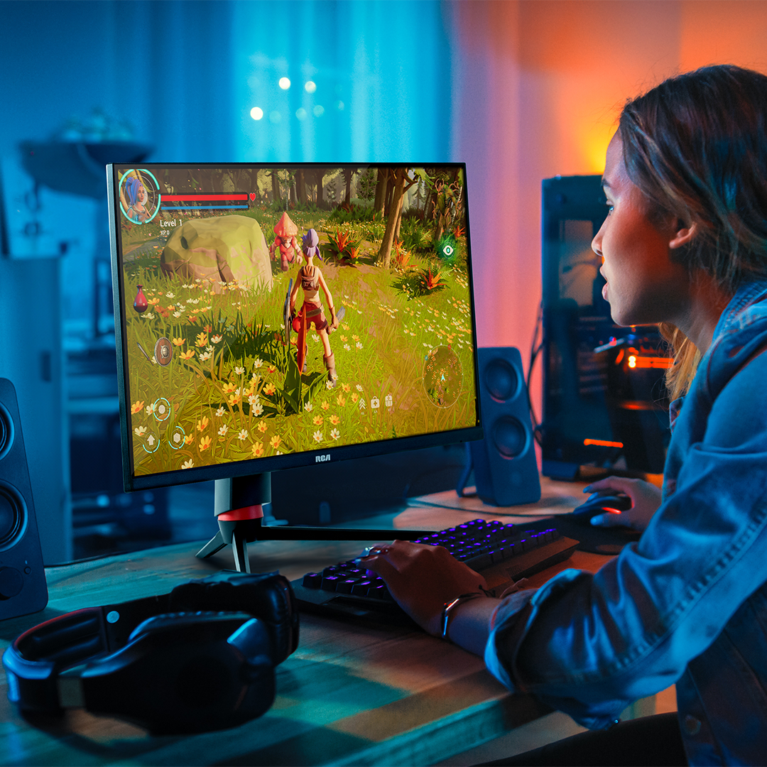RCA 27" Premium Gaming Monitor | 240Hz, 2560 x 1440p QHD Display, KVM, 1ms Response Time | M27PG135F
