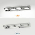 thumbnail image 2 of Miniyam 4-Lights LED Vanity Light, Modern Wall Sconce for Bathroom Over Vanity Mirror, Dimmable Light Fixture, Chrome, 2 of 9