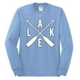 thumbnail image 2 of Wild Bobby, Lake Cross Paddles, Men Long Sleeve Shirt, Light Blue, Medium, 2 of 4