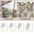 thumbnail image 5 of Dark Sage Green Botanical Swag Curtains for Kitchen/Bedroom/Living Room, Spring Floral Summer Botanical Retro Scalloped Curtains 63 Inch Long, Window Swag Topper Curtains Valances 2 Panels 36"x63", 5 of 8