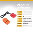 thumbnail image 3 of Power Tool Adapter with Cable, 1.6m Length Safe Widely Compatible Battery Extension Cord Tool  for Home Installation, 3 of 8
