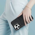 thumbnail image 4 of Simple business style leather phone case for Samsung S24 plus, card holder, 4 of 10