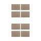 thumbnail image 1 of Injueey 4 Pieces Linen Double Layer Placemats Non-slide Dining Washable Cloth Tableware Cup Outdoor Pad Home Table Placemat Type2 NO2, 1 of 6