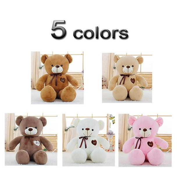 Oso de peluche grande y suave juguete de peluche con cinta de 80cm y 100cm osos grandes Kawaii para ninos almohada gigante muneca regalo de novia Bodega Aurrera en linea