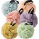 thumbnail image 1 of wonima11 Loofah Sponges for Shower,Vibrant Plus 6 - Blue, Pink, Purple, Orange, Light Green & Yellow, 1 of 1