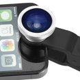 thumbnail image 2 of Universal 3 in 1 Camera Lens Kit for Smart phones (including iPhone, Samsung Galaxy, HTC, Motorola and More), Tablets, iPad, and Laptops includes One Fish Eye Lens / One 2 in 1 Macro Lens and Wide Ang, 2 of 5