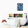 thumbnail image 6 of Classy Navy Blue Floral Canvas Art Abstract Vintage-Inspired Flower Paintings, Ideal for Bathroom & Bedroom Decor, 12x16 inches, 6 of 7