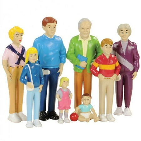 - Caucasian Doll Family 8Pc