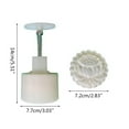 thumbnail image 4 of ESTONE Plastic Mooncake Mold 125g Flower Stamp Cookie Cutter Mould DIY Baking Accessory, 4 of 11