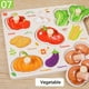 thumbnail image 1 of Rompecabezas de madera con números y letras para el aprendizaje temprano de bebés y niños. Juguete educativo., 1 of 3