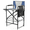 Gray & Navy | 31" Seat Height, variant on Tcbosik Camping Directors Chair, Portable Folding Chair with Side Table, Artist Makeup Chair with Pocket, Footrest and Cup Holder for Picnic, Hiking, Fishing, Olive