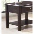 thumbnail image 6 of GZXS Wood End Desk, Small Side Table with Drawer, 2-Tiers Design, Espresso, 6 of 6