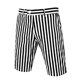 thumbnail image 5 of Pantalones cortos para hombres INSPIRE CHIC para el Día del Padre, con rayas en todo, lazo para cinturón, cierre de cremallera, botones y bolsillos, pantalones cortos casuales 30 blancos, 5 of 7