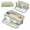 Green, variant on Multi-Layer Oxford Cloth Pencil Pouch, Aesthetic High Capacity Stationery Organizer with Secure Elastic Loops and Durable Zippers Black