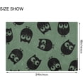 thumbnail image 4 of Coolnut Cute Owls Anti-Slip Ultra Absorbent Durable Bath Rug with Rubber Backing,24"x16", 4 of 7