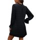 thumbnail image 1 of Vestido De Manga Larga Para Mujer, Vestido De Manga Larga Con Cuello Redondo Y Orillo Fibroso Cómodo Cuello Redondo Para Dama Para Vacaciones Para Club ANGGREK No, 1 of 6