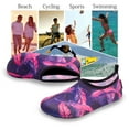 thumbnail image 4 of VIFUUR Water Shoes for Women Barefoot Quick-Dry Beach Swim Socks Purple/Red Feather, 4 of 9
