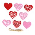 thumbnail image 4 of Abbraccia 8 Pieces Heart Shaped Gift Tags Heart Paper Hang Tags Hanging Tags Decorative Valentine's Day Gift Tags for Party Decorations, 4 of 10