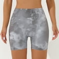 thumbnail image 3 of Pantalones cortos de yoga con estampado digital sin costuras, pantalones cortos de otoño e invierno para mujer, pantalones de yoga adelgazantes de cintura alta que contraen el vientre, color melocotón, 3 of 5