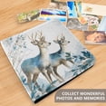 thumbnail image 5 of PU Leather Photo Album with Self-Adhesive Pages Scrapbook DIY Picture Holds 20+ Sheets Beautiful Watercolor Deer, 5 of 9