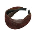 thumbnail image 4 of Unique Bargains 1 Pc Headband Shiny Silk Lace Hair Accessories for Women Wine Red, 4 of 5
