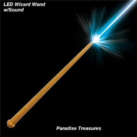 Magic Treasure - Paradise Treasures Magic Magician Light Up Wizard Wand Toy accessory for Costume and Pretend play
