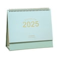 thumbnail image 2 of Small Desk Calendar 2025, Standing Desktop Calendar 2025(January 2025-December 2025), Academic Year Flip Desk Calendars with 234 Stickers and US Holidays Marked (Cyan Blue), 2 of 6