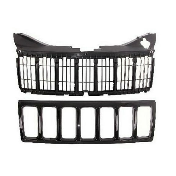 KAI New Standard Replacement Front Grille, Fits 2008-2010 Jeep Grand Cherokee