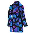 thumbnail image 2 of Blue Crystal Cosmic Galaxy Space Women Bathrobe One Size Univeral Fits Fashion Lightweight Plush Fleece Long Robe For Women, 2 of 3