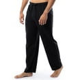 thumbnail image 2 of Set de pijama Fruit of the Loom para hombre, jersey de punto negro, 2 of 6