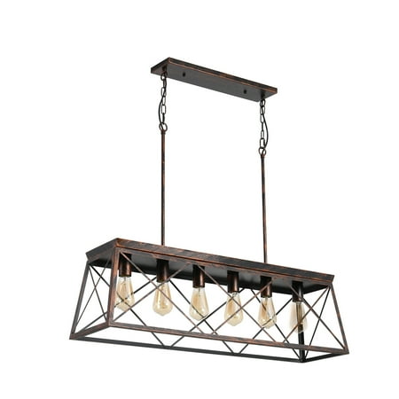 

GirarYou Dining Chandelier with 6-Light Farmhouse Style Kitchen Decoration