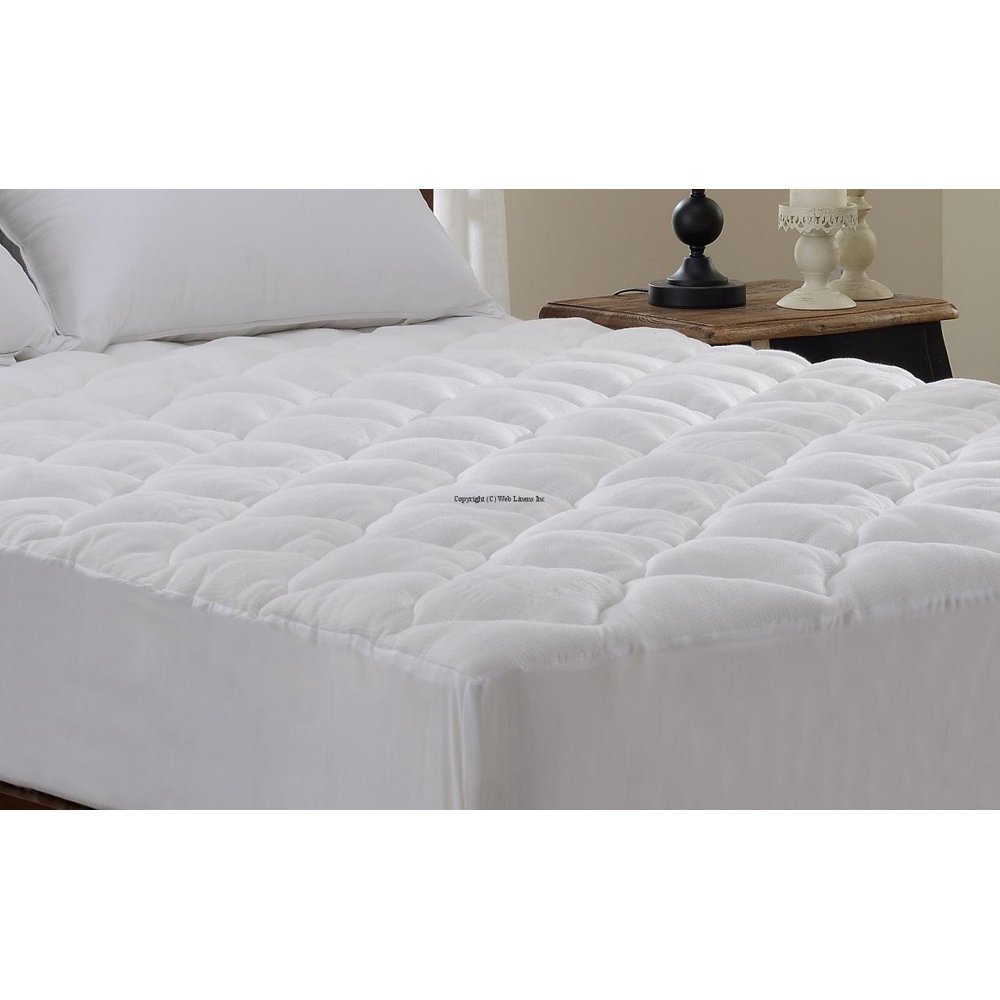 High Quality Extra Plush Bamboo Fitted Mattress Pad/ Topper