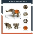 thumbnail image 3 of DolliBu Elephant Stuffed Animal with Basketball Plush - Soft Huggable Elephant, Adorable Playtime Plush Toy, Cute Wildlife Gift, Plush Doll Animal Toy for Kids and Adults - 12 Inch, 3 of 7