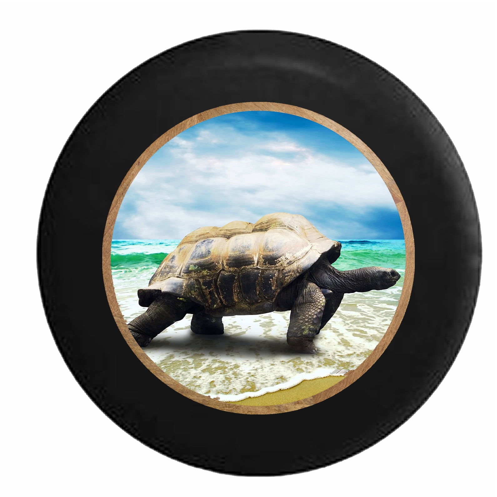 Ocean Life Turtle Tortoise on the Beach Jeep RV Camper Spare Tire Cover