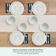 thumbnail image 3 of Pfaltzgraff Jules 12 Piece Porcelain Dinnerware Set White, 3 of 10