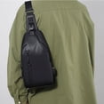 thumbnail image 6 of Men's Large Crossbody Chest Bag, Water-Resistant Sling Pack with USB Port, Anti-Theft Travel Shoulder Bag for Outdoors, Holds 7.9-Inch Tablet, 6 of 9