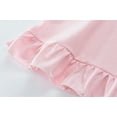 thumbnail image 3 of FEDPOP Toddler Girl Nightgowns Dresses Cotton Sleepshirts Summer Nighties Short Sleeve Pink Dress for Kids 4T, 3 of 7