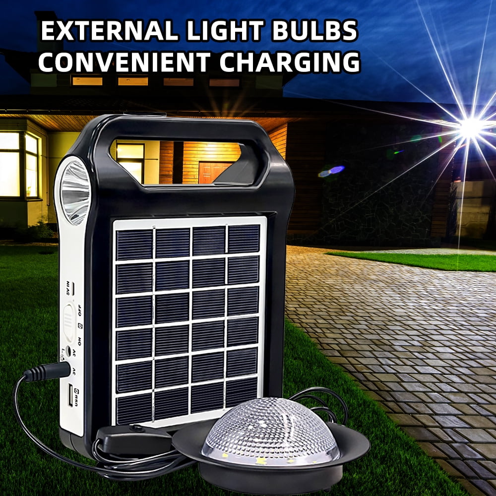 Zengest 110V Portable Solar Panel Power System USB Charging Generator Camping Emergency