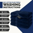 thumbnail image 2 of Canadian Linen Economy Medium Bath Towels Set, 24”x48”, 4 Pack, Lightweight Quick Dry Terry Cotton Towel, Soft Absorbent Color Bathroom Towels for Hotel Motel Spa Hair Salon Gym Spa Pool, Navy Blue, 2 of 6