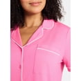 thumbnail image 5 of Joyspun Women's Dreamy Soft Collection Notch Collar Top and Shorts Pajama Set, 2-Piece, Sizes XS-3X, 5 of 5