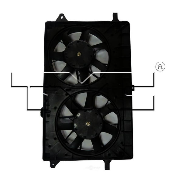 Dual Radiator and Condenser Fan Assembly Fits 2014 Chevrolet Volt