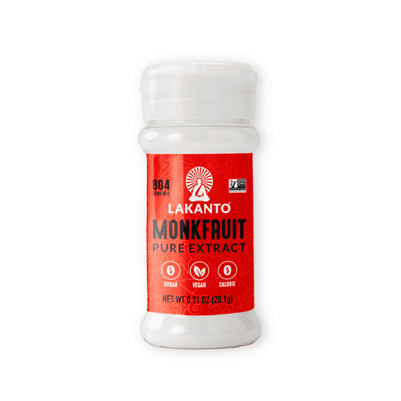 Lakanto Pure Monk Fruit Sweetener Extract Powder, High Purity MV50, 0.71 oz, Pack of 1