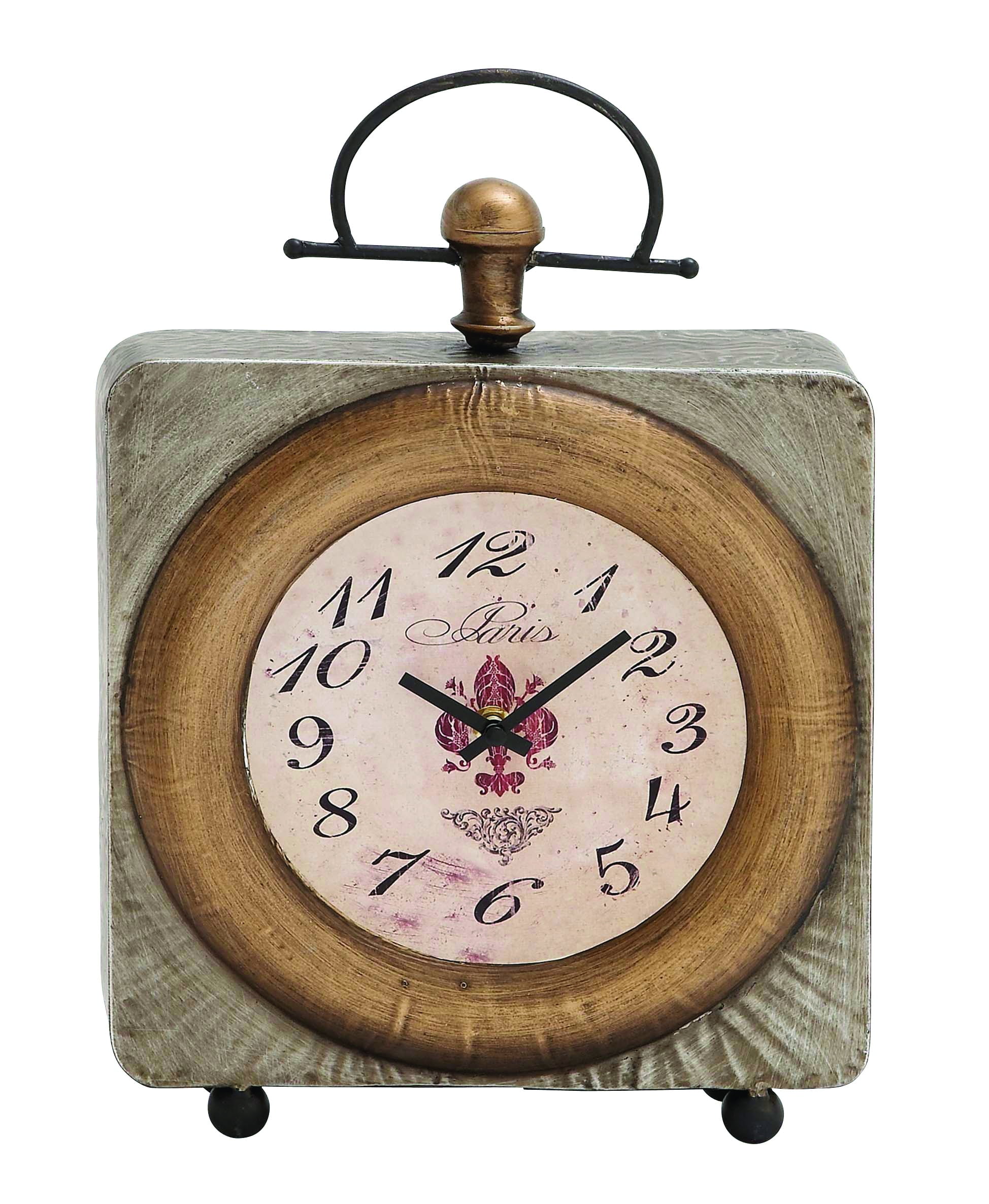 Classic Styled Customary Metal Table Clock - Walmart.com