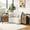 Brown, variant on Demi Bonn Space-Saving Nightstand, 2 Fabric Storage Drawers, Built-in Charging Hub, Bedroom Daily Storage, White