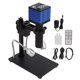 thumbnail image 1 of Kit de cámara de microscopio industrial de 37MP, salida USB 2K, lente de montaje de alta definición 150X C para reparación de PCB, enchufe AC100-240VUS, 1 of 9